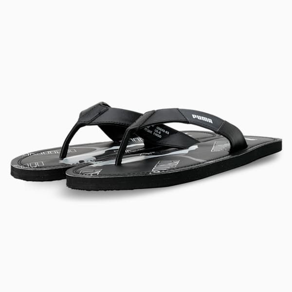 Eezay Men's Flip-Flops, Shadow Gray-Harbor Mist-PUMA Black, extralarge-IND