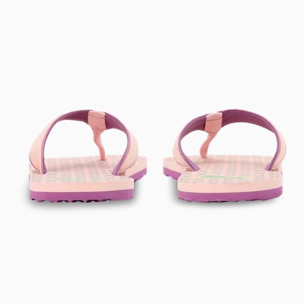 Puma Mia Unisex Flip Flops, Lotus-Chinese Violet-Summer Green, extralarge-IND