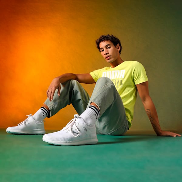 Duke Men's Sneakers, Puma White-Quarry, extralarge-IND