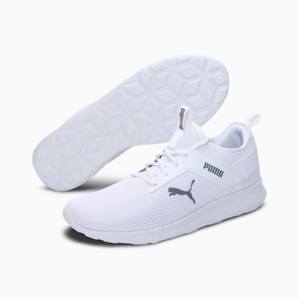 Duke Men's Sneakers, Puma White-Quarry, extralarge-IND