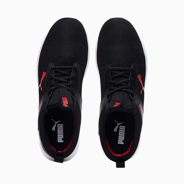Duke Retro Look Sneakers, Puma Black-High Risk Red, extralarge-IND