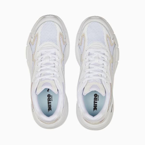 Teveris Nitro Base Unisex Sneakers, Puma White, extralarge-IND
