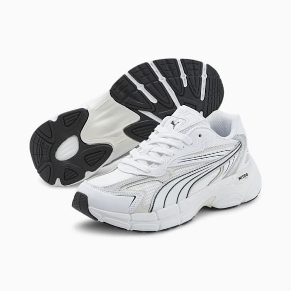 Teveris NITRO™ Noughties Unisex Sneakers, Puma White-Nimbus Cloud, extralarge-IND