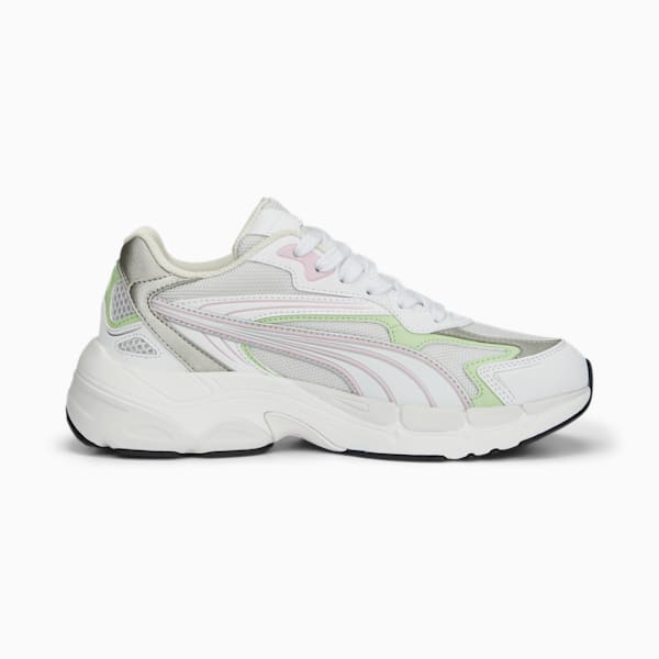 Teveris NITRO Noughties Sneakers, Feather Gray-Light Mint