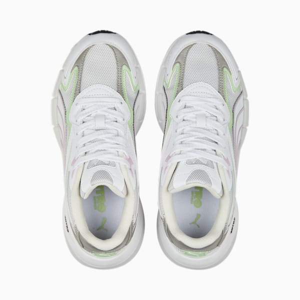 Teveris NITRO Noughties Sneakers, Feather Gray-Light Mint