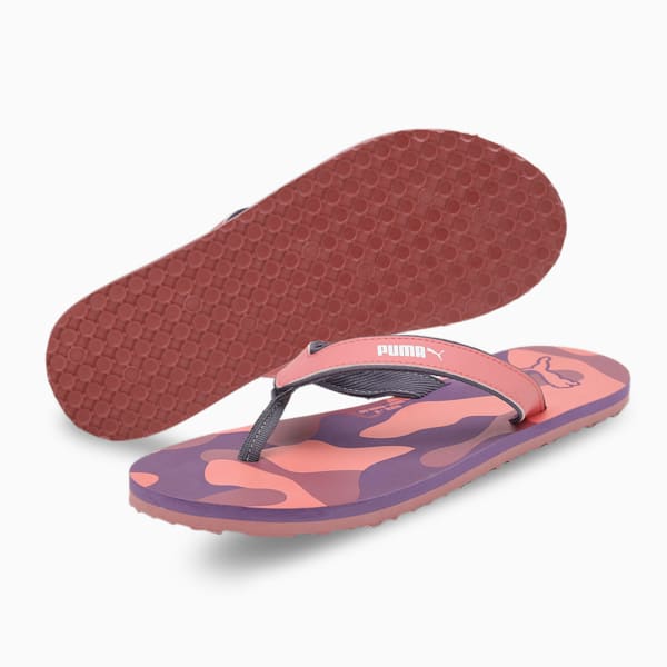 Mia V2 Unisex Flip-Flops, Carnation Pink-Dusty Orchid-PUMA White, extralarge-IND