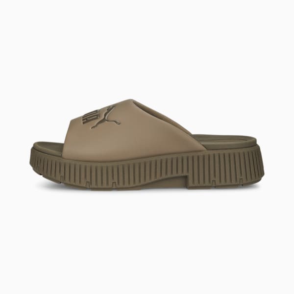 Dinara Women's Slides, Totally Taupe, extralarge-IND