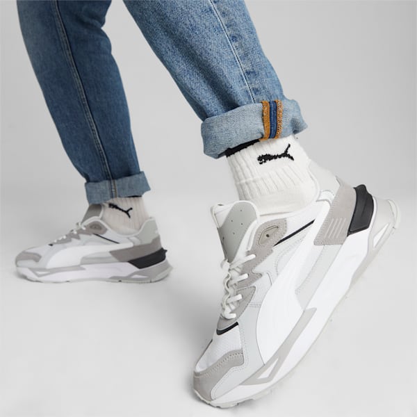 Mirage Sport Asphalt Sneakers, PUMA White-Ash Gray, extralarge-IND