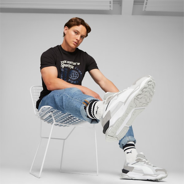 Mirage Sport Asphalt Sneakers, PUMA White-Ash Gray, extralarge-IND
