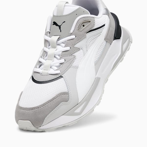 Mirage Sport Asphalt Unisex Sneakers, PUMA White-Ash Gray, extralarge-IND