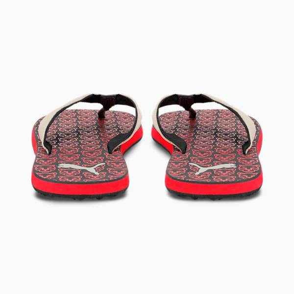 PUMAx1DER OKLA V2 Men's Flip-Flops, Dark Shadow-Putty-High Risk Red, extralarge-IND