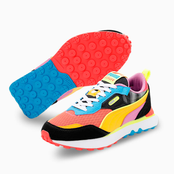 RIDER FV LAVA Youth Sneakers, Fiery Coral-Spectra Yellow-Ocean Dive, extralarge-IND