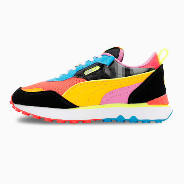RIDER FV LAVA Youth Sneakers, Fiery Coral-Spectra Yellow-Ocean Dive, extralarge-IND