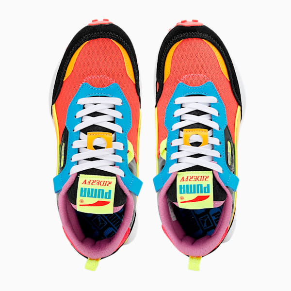 RIDER FV LAVA Youth Sneakers, Fiery Coral-Spectra Yellow-Ocean Dive, extralarge-IND