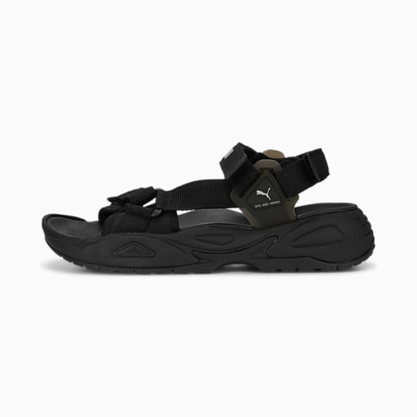 PUMA Traek Lite Sandals, PUMA Black-PUMA Silver, extralarge-GBR