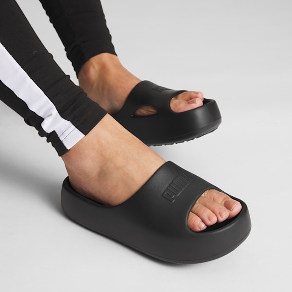 Sandalias Shibusa para mujer, PUMA Black-PUMA Black, extralarge