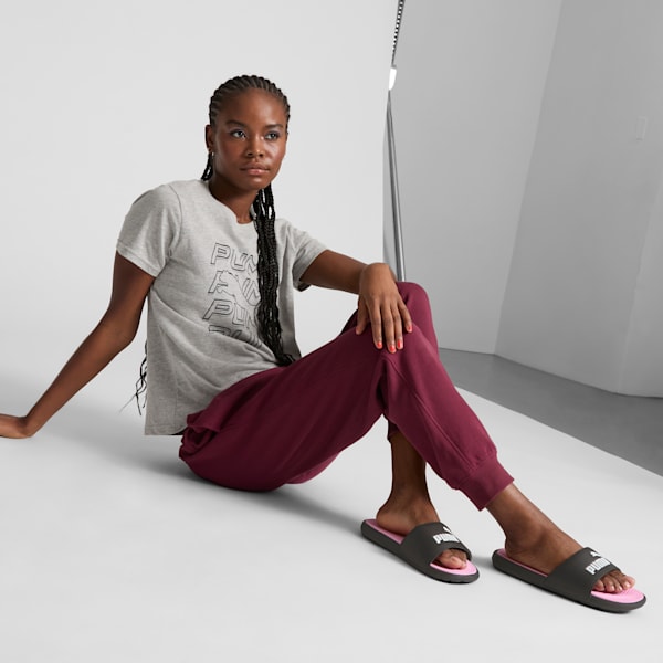 Claquettes Cool Cat 2.0 Femme, PUMA Black-PUMA White-Pale Pink, extralarge