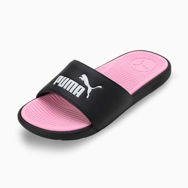 Cool Cat 2.0 Women's Slides, PUMA Black-PUMA White-Pale Pink, extralarge-IND