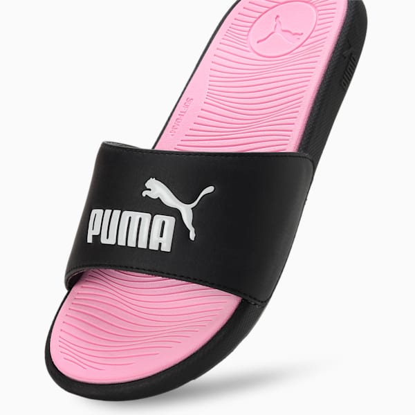 Cool Cat 2.0 Women's Slides, PUMA Black-PUMA White-Pale Pink, extralarge-IND