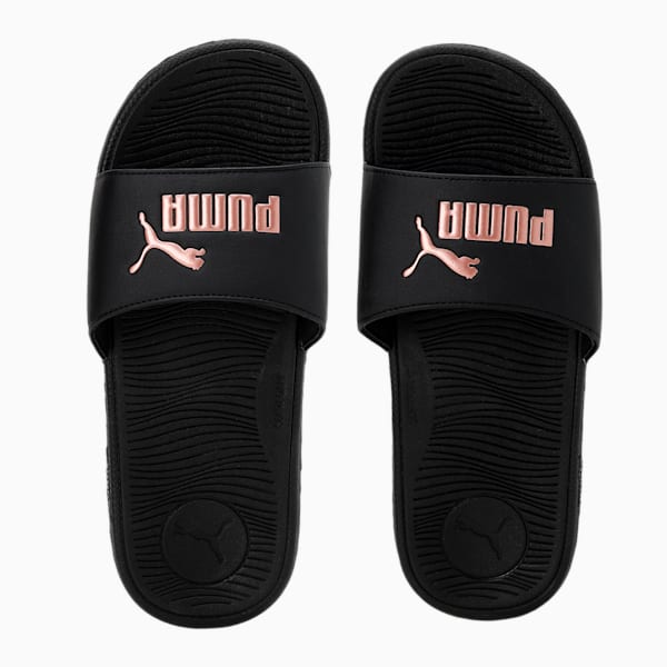Cool Cat 2.0 Women's Slides, PUMA Black-Rose Gold, extralarge-IND