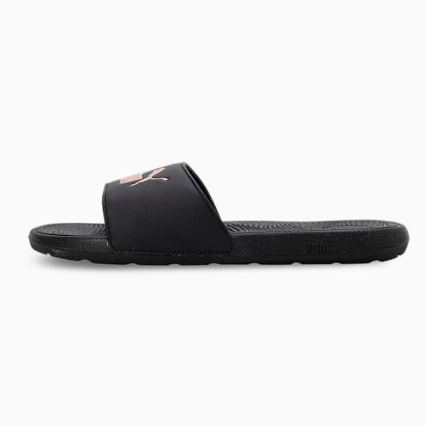 Cool Cat 2.0 Women's Slides, PUMA Black-Rose Gold, extralarge-IND