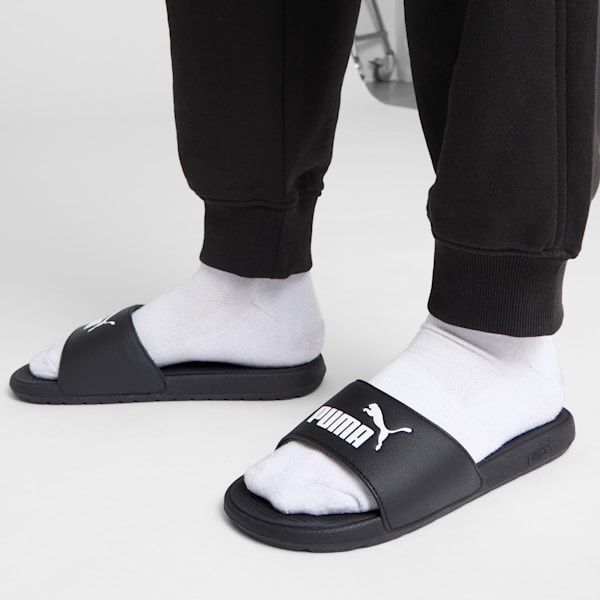 Cool Cat 2.0 Women's Slides, PUMA Black-PUMA White, extralarge