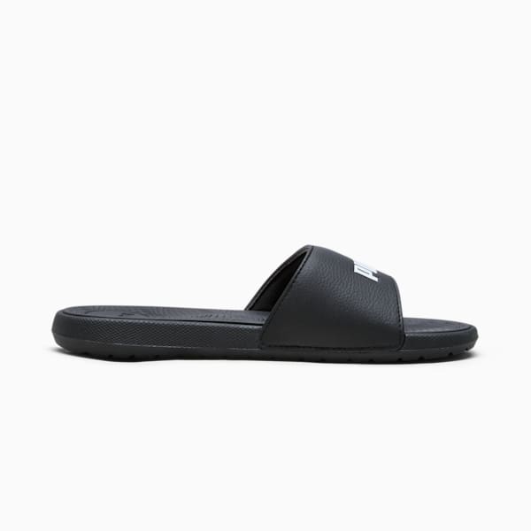 Cool Cat 2.0 Women's Slides, PUMA Black-PUMA White, extralarge