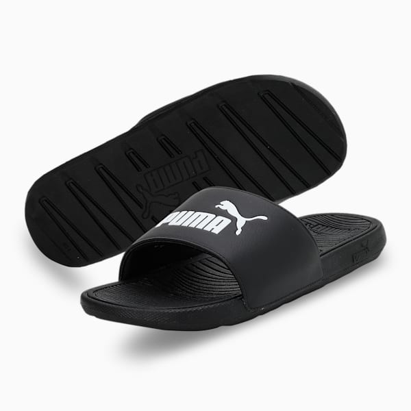 Cool Cat 2.0 Slides, PUMA Black-PUMA White, extralarge-IND