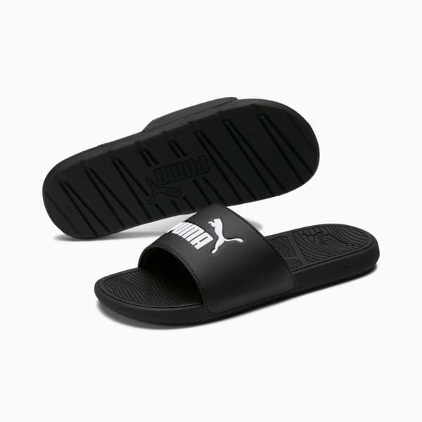 Cool Cat 2.0 Men's Slides, PUMA Black-PUMA White, extralarge