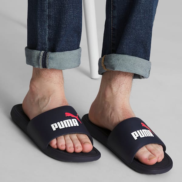 Cool Cat 2.0 Slides, Parisian Night-PUMA White-PUMA Red, extralarge