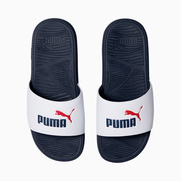 Cool Cat 2.0 Men's Slides, PUMA White-Parisian Night-PUMA Red, extralarge