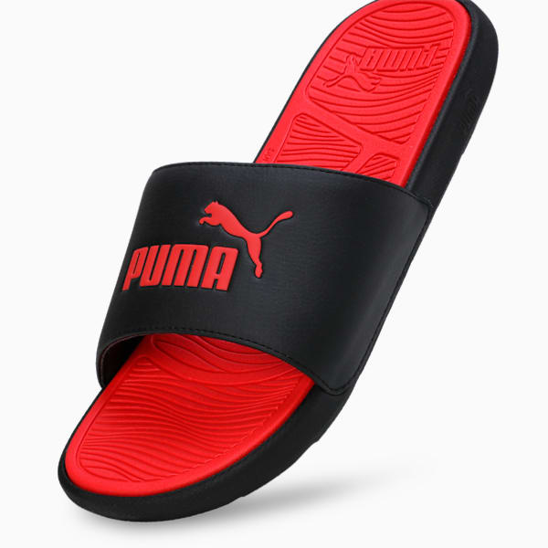 Cool Cat 2.0 Slides, PUMA Black-PUMA Red-PUMA Red, extralarge-IND