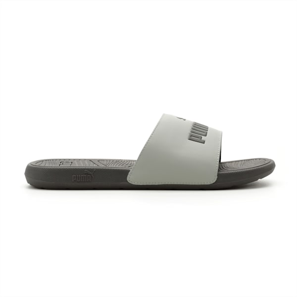 Cool Cat 2.0 Men's Slides, Smokey Gray-PUMA Black, extralarge