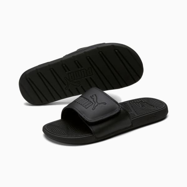 Cool Cat 2.0 Men's Slides, PUMA Black-PUMA Black, extralarge