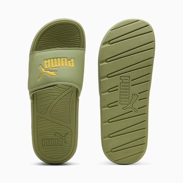 Cool Cat 2.0 Men's Slides, Calming Green-Sunny Yellow, extralarge