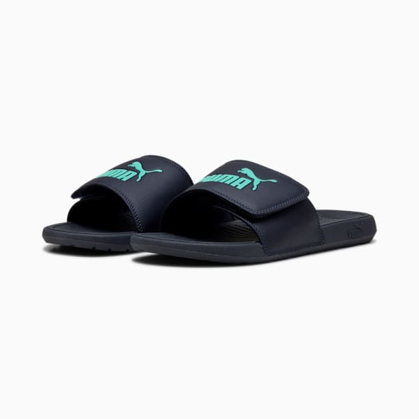 Cool Cat 2.0 Slides, New Navy-Aquatic, extralarge