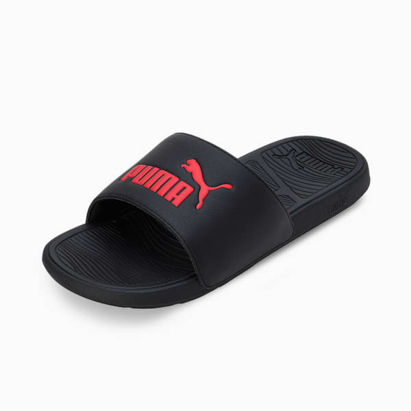 Cool Cat 2.0 BX Unisex Slides, PUMA Black-PUMA Red, extralarge-IND