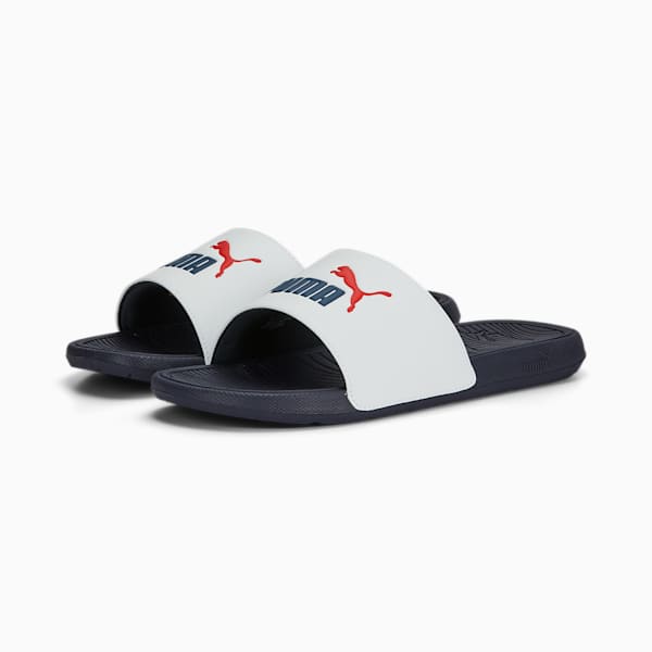 Cool Cat 2.0 BX Slides, PUMA White-Parisian Night-PUMA Red, extralarge-IND