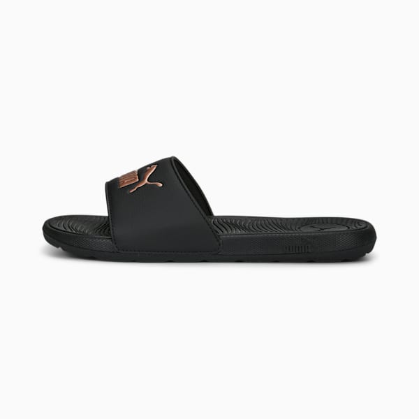 Cool Cat 2.0 BX Women's Slides, PUMA Black-Rose Gold, extralarge