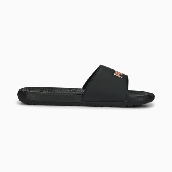 Cool Cat 2.0 BX Women's Slides, PUMA Black-Rose Gold, extralarge