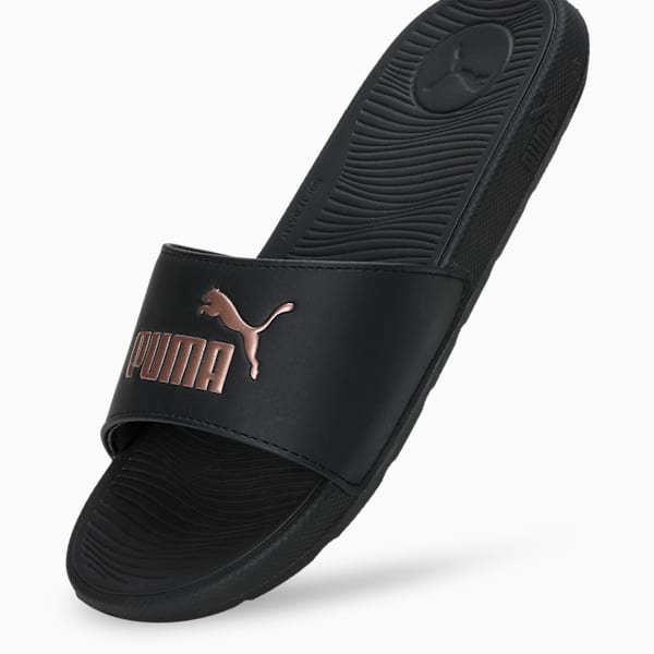 Cool Cat 2.0 BX Women's Slides, PUMA Black-Rose Gold, extralarge-IND
