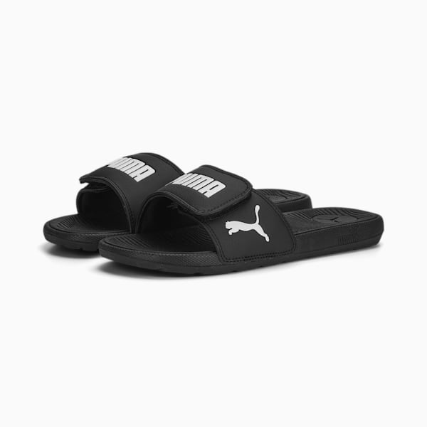 Cool Cat 2.0 BX Women's Slides, PUMA Black-PUMA White, extralarge-IND