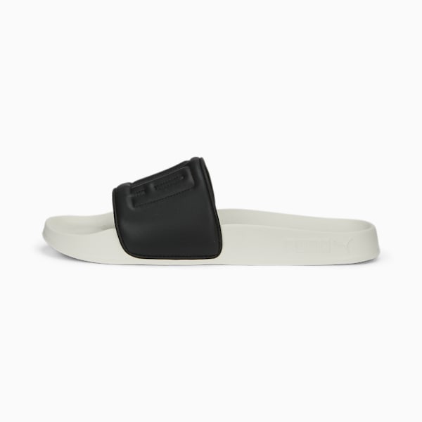 Leadcat 2.0 Quilted Women's Slides, PUMA Black-Pristine-Metallic Gold, extralarge-IND
