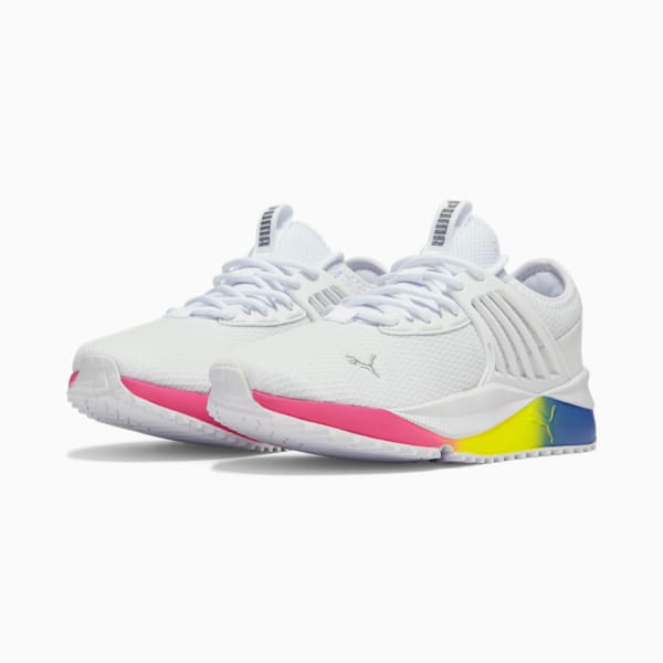 Pace Future Fluo Women's Sneakers, Puma White-Limepunch, extralarge