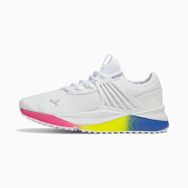 Pace Future Fluo Women's Sneakers, Puma White-Limepunch, extralarge