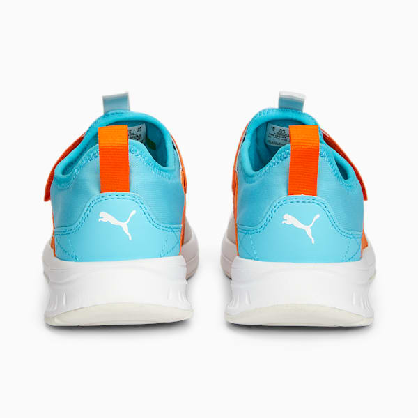 Evolve Slip On Youth Sneakers, Feather Gray-Rickie Orange-PUMA White-Hero Blue, extralarge-IND