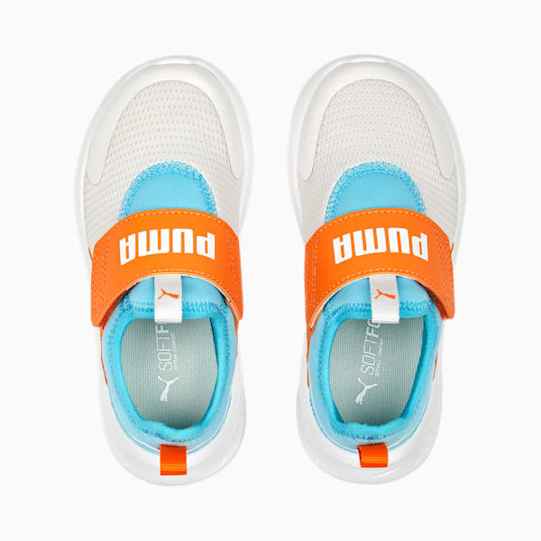 Evolve Slip On Kids' Sneakers, Feather Gray-Rickie Orange-PUMA White-Hero Blue, extralarge-IND