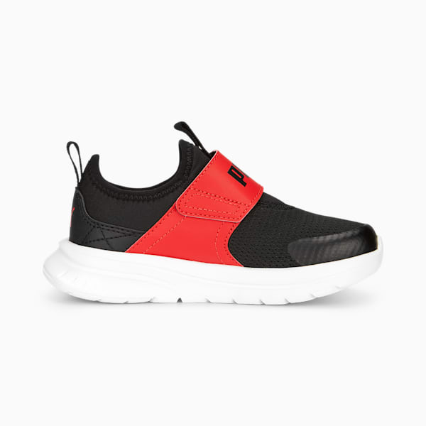 Tenis slip on para niños PUMA Evolve, PUMA Black-For All Time Red-PUMA White, extralarge