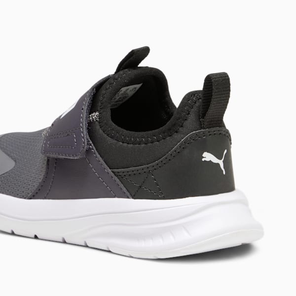 PUMA Evolve Slip-On Little Kids' Sneakers, Cool Dark Gray-PUMA Black-PUMA White, extralarge