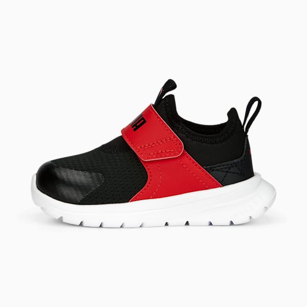 PUMA Evolve Slip-On Toddlers' Sneakers, PUMA Black-For All Time Red-PUMA White, extralarge